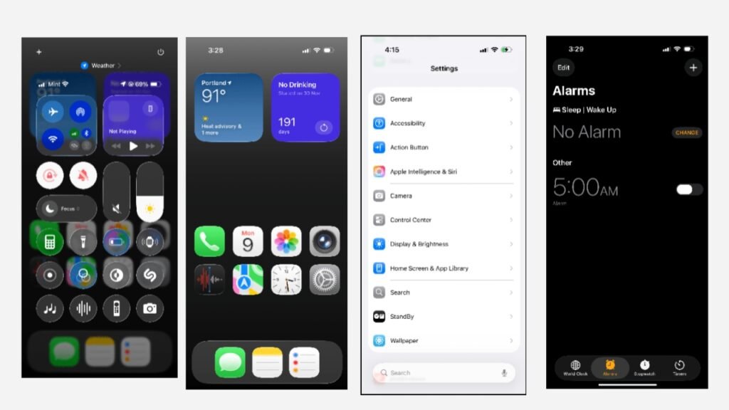 iOS 26 UI design